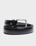 black plain leather belt for mens