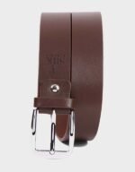 brown plain casual belt