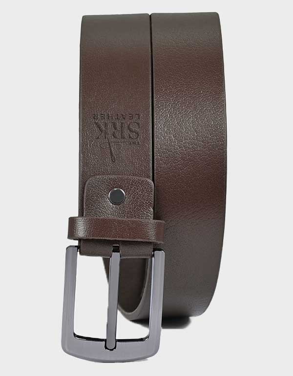 brown texture casual belt