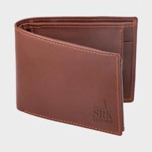 classic brown leather wallet for mens