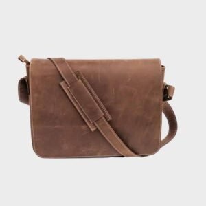 classic satchel leather vintage brown bag