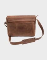 classic satchel vintage brown leather bag