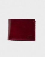 dark maroon classic leather wallet