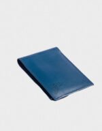 men royal blue classic leather wallet