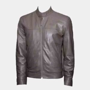 men vintage genuine lambskin biker retro jacket