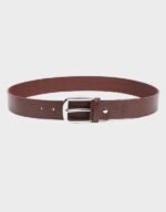 mens brown plain casual belt