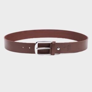 mens brown plain casual belt