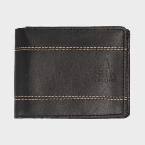 mens classic black leather wallet