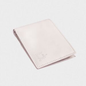 mens classic white leather wallet