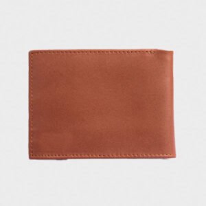 mens light brown classic leather wallet