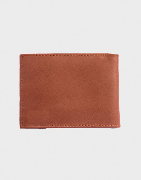 mens light brown classic leather wallet