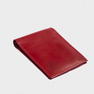 mens maroon classic leather wallet