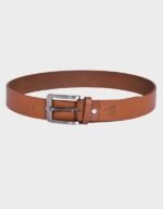 mens mustard casual leather belt