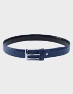 mens navy plain formal belt