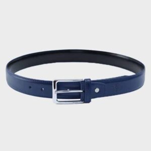 mens navy plain formal belt