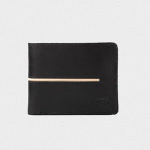 mens stripe black wallet