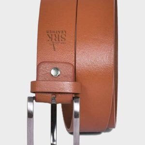 mustard casual leather belt