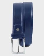 navy plain formal belt