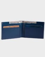 royal blue classic leather wallet