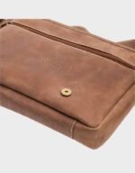 satchel classic leather vintage brown bag