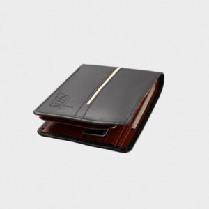 stripe black wallet for mens