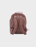 unisex classic leather backpack tan