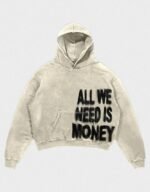 all we need is love khaki hoodie