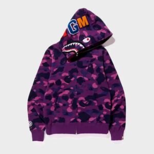 bape camo shark full zip hoodie