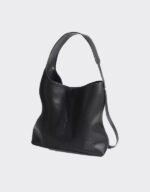 black women casual real leather bucket bag