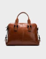 brown leather crossbody bag