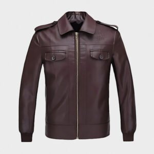 captain brown leather jacket