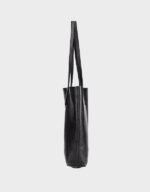 classic black full grain leather bag