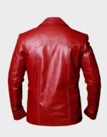 fight club tyler durden red leather jacket