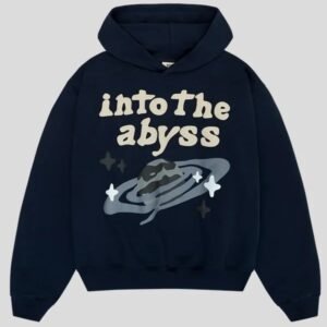 into the abyss pullover blue hoodie