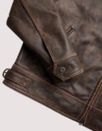 mutimer brown leather jacket