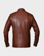 premium vintage brown leather jacket for men