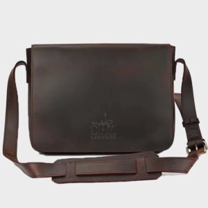 simple dark brown leather briefcases laptop bag