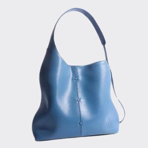 women casual real leather bucket bag