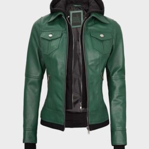 women green real bomber leather jacket