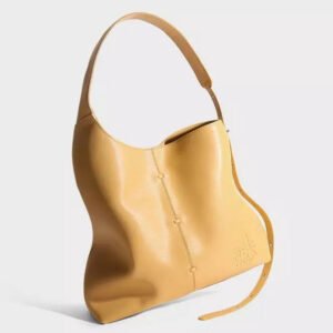 women yellow casual real leather bucket bag