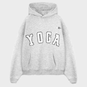 yoga melange grey hoodie