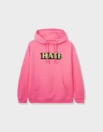 anti social social club samsies pullover pink hoodie