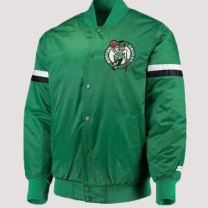 boston celtics green starter varsity jacket