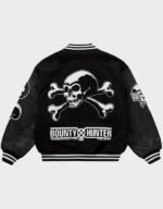 bounty hunter black varsity jacket