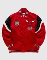 chicago bulls heavyweight satin jacket