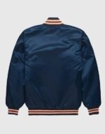 classic detroit tigers full snap varsity satin jacket