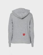 comme des garcons play x nike pullover grey hoodie