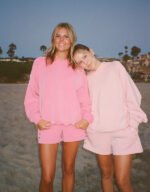 dandy butter lux hoodie light and hot pink