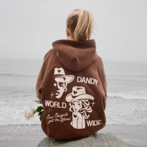 dandy cowgirl brown hoodie