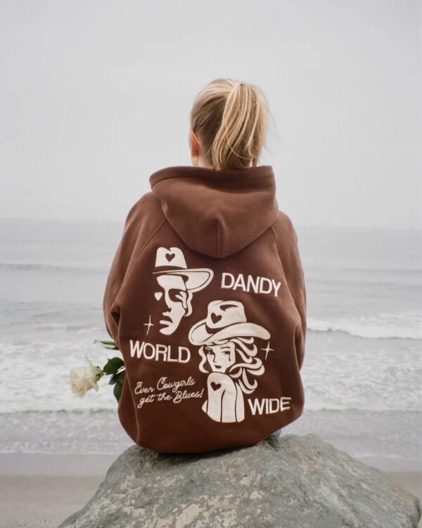 dandy cowgirl brown hoodie